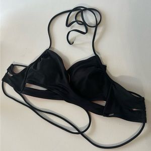 VS PINK Black Bikini Top size Medium